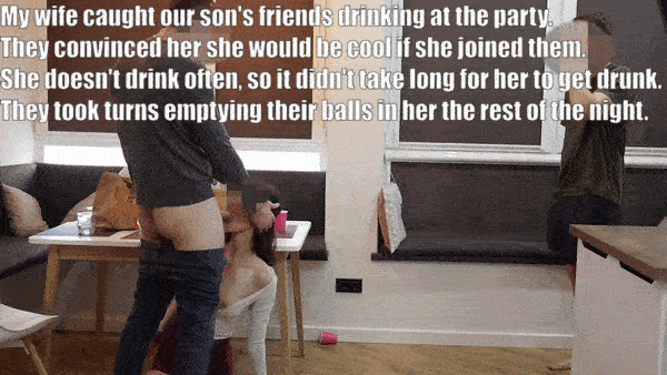 Sex porn. info gif my wife had to chaperone our sons party by herself because i got called away for work she fell asleep early and doesnt remember much 6366be8217747 about Milf porn gifs. Enjoy watching new porn gifs every day